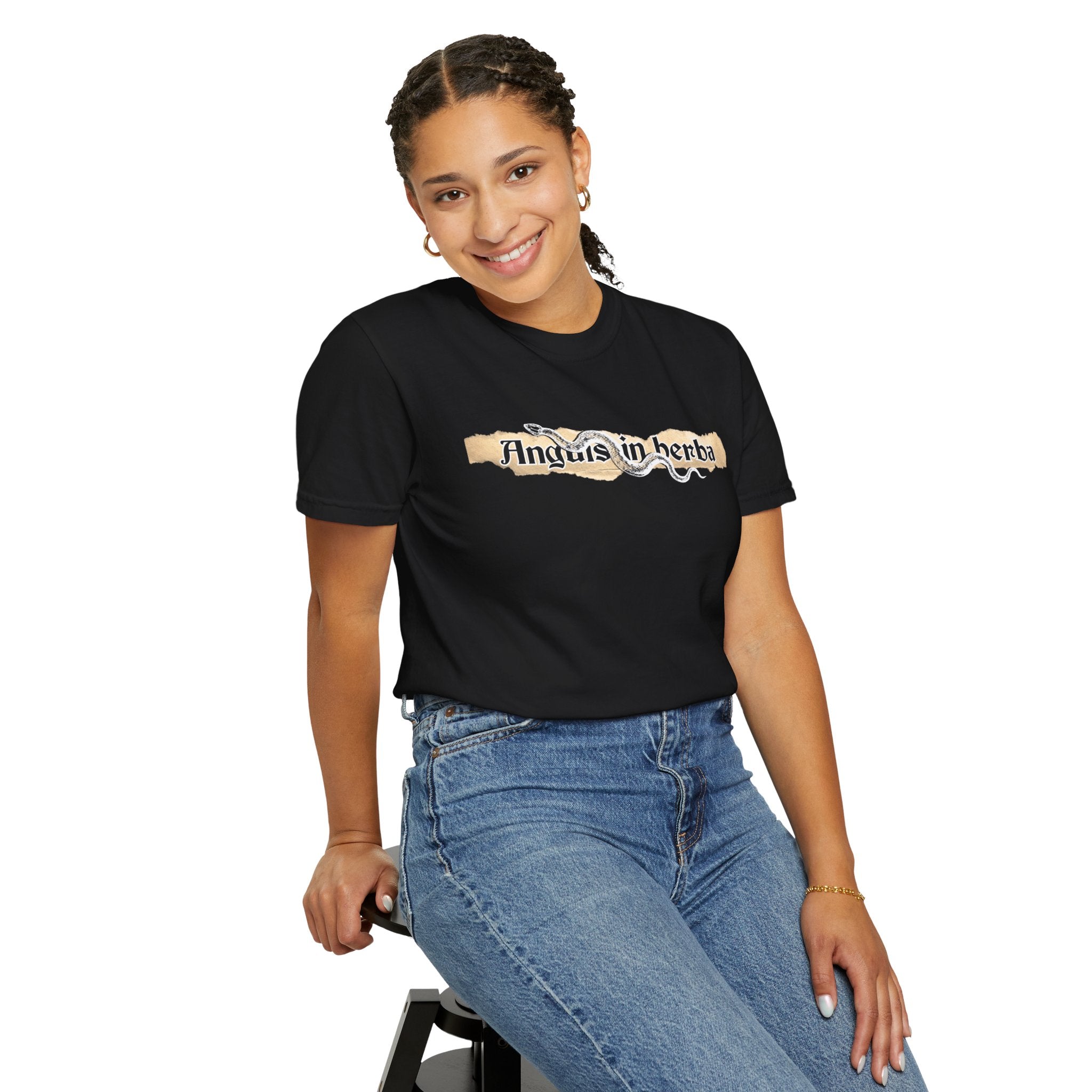 Women's “Anguis in herba” – “A snake in the grass” (hidden danger) T-Shirt