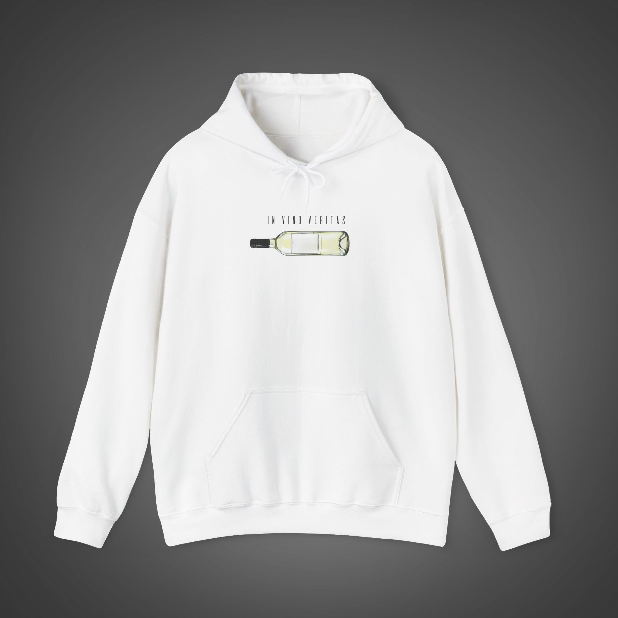 Women's "In vino veritas" - "In wine, truth" (Wine Bottle) Hoodie