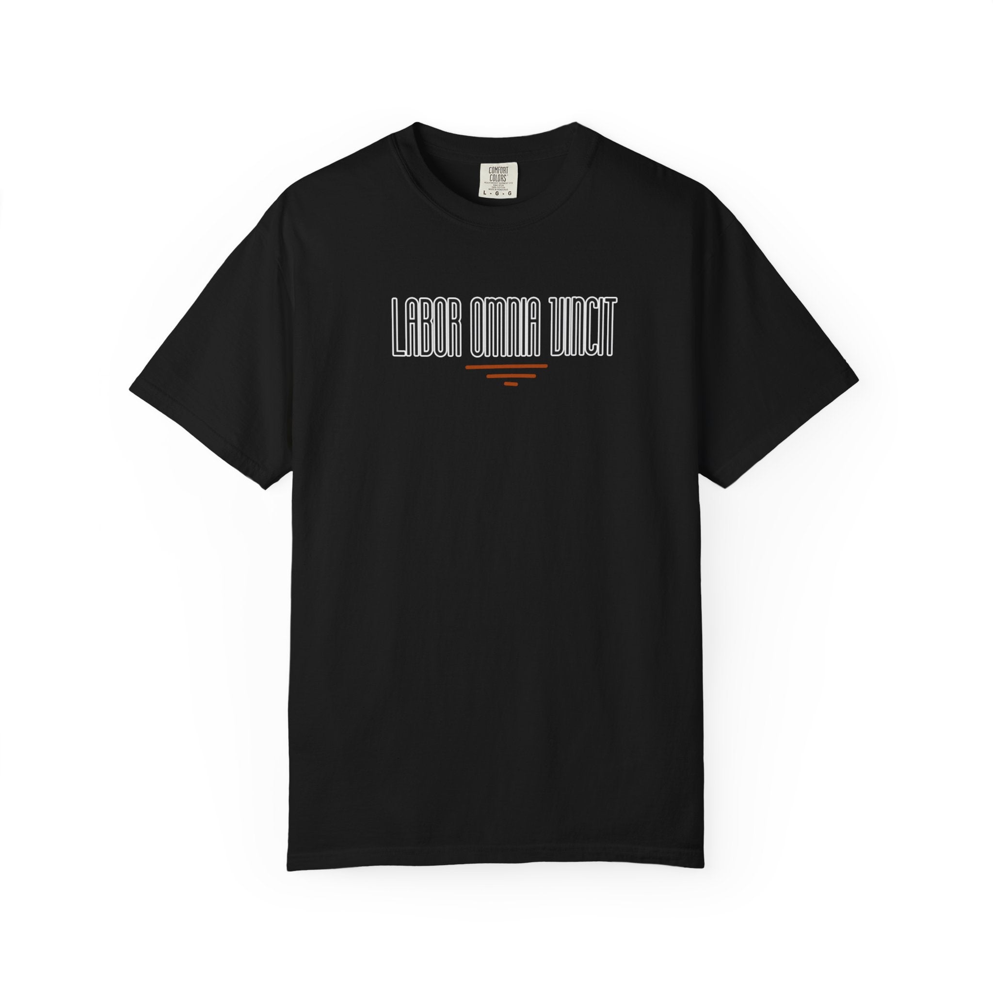 Women 's "Labor Omnia Vincit " - "Work conquers all" T-shirt