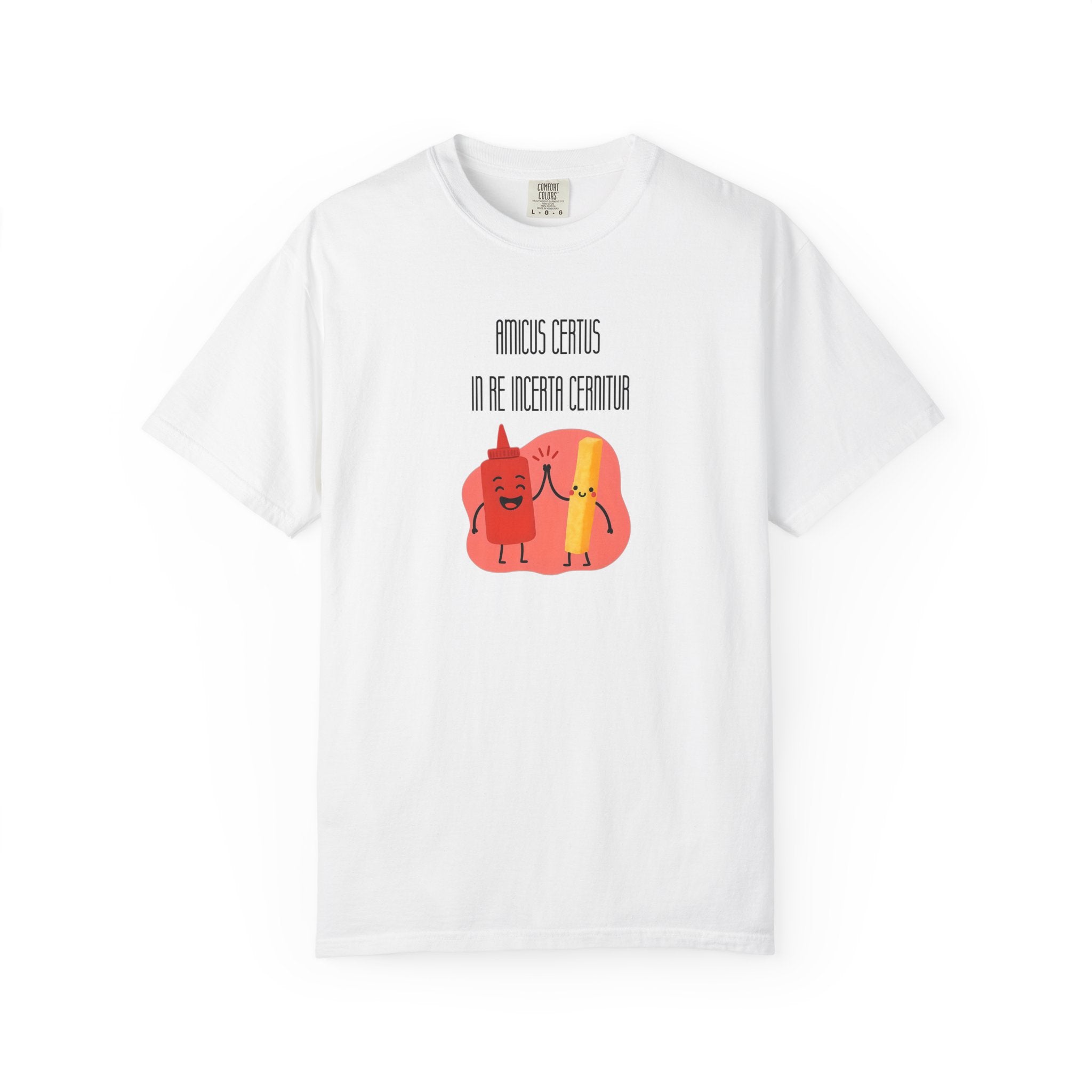 Women's "Amicus certus in re incerta cernitur - "A true friend is known in time of need" T-shirt