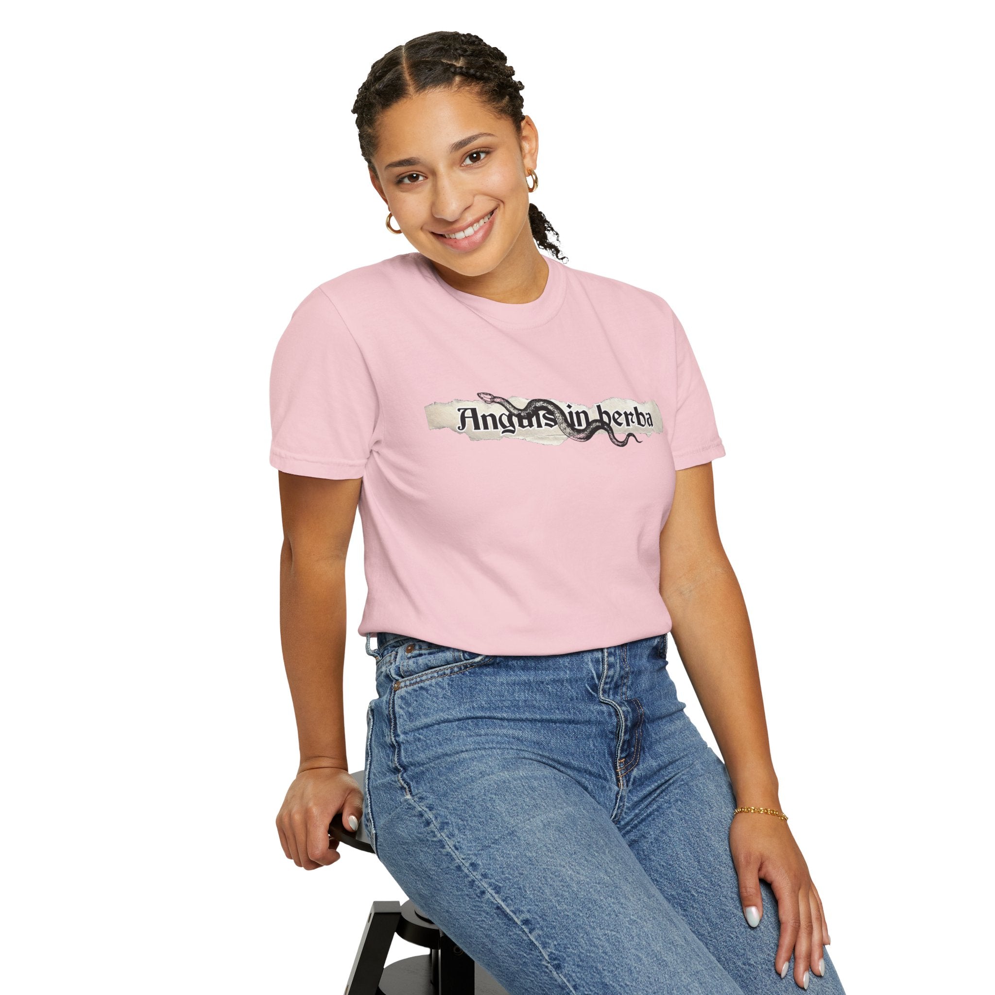 Women's “Anguis in herba” – “A snake in the grass” (hidden danger) T-Shirt