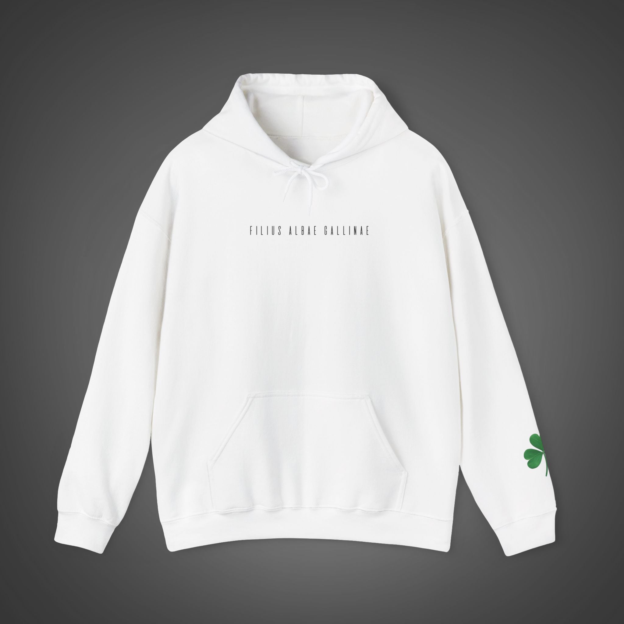 Women's "Filius albae gallinae" - "A child of the white hen" Hoodie