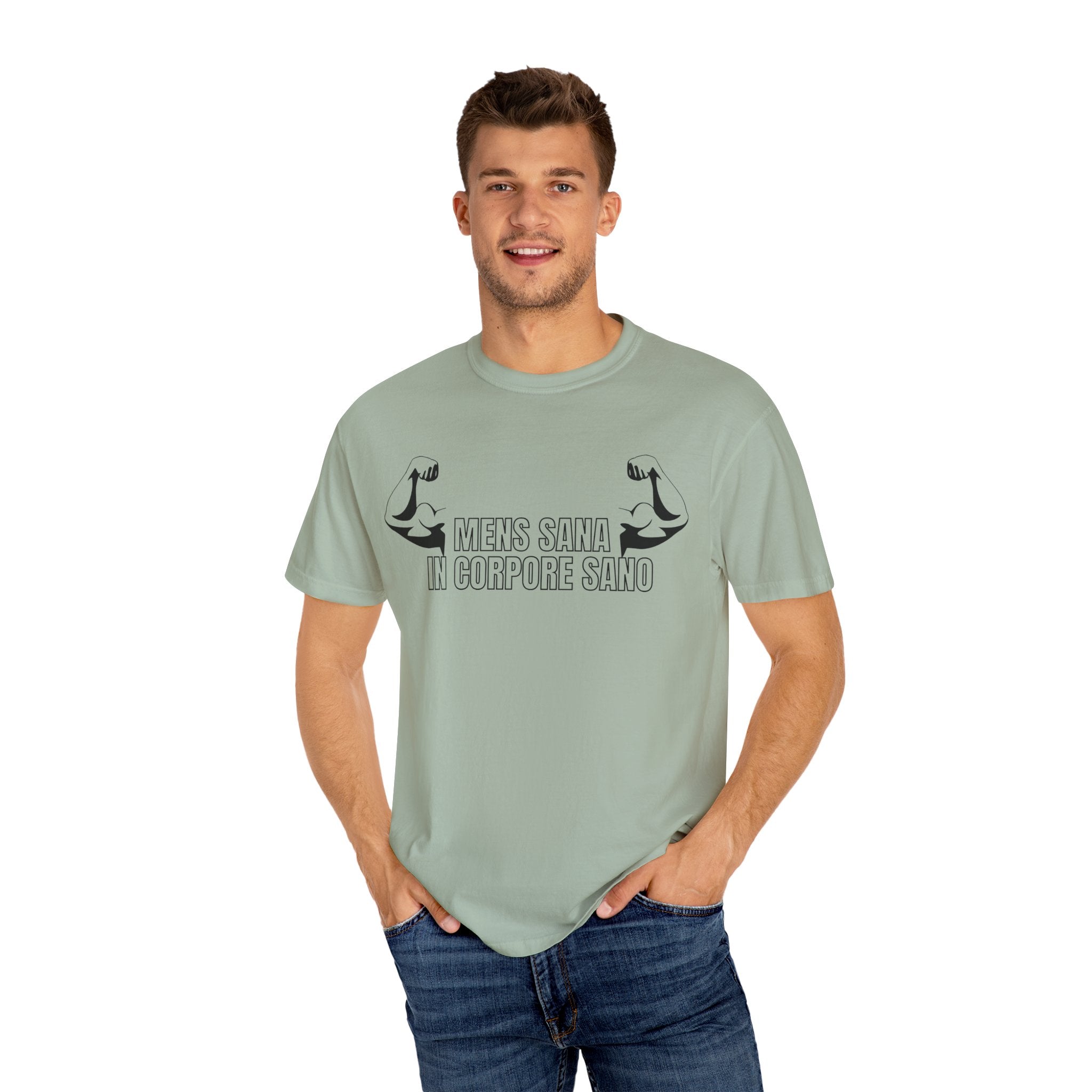 Men's "Mens sana in corpore sano" - "A healthy mind in a healthy body" T-shirt