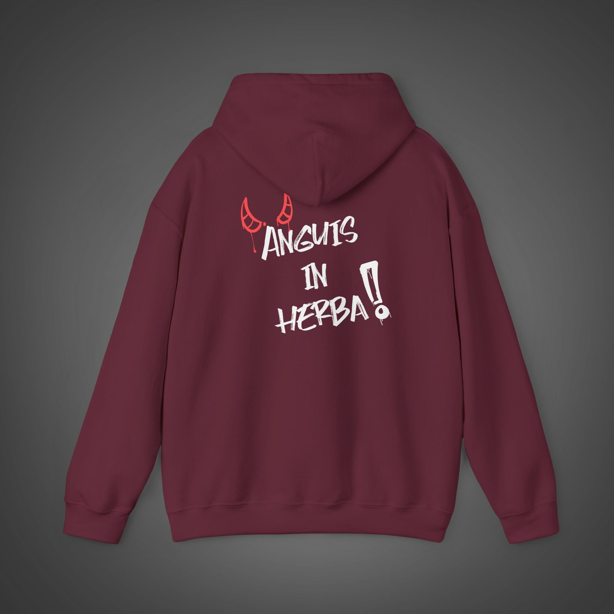 Men's "Anguis in herba" - "A snake in the grass"(hidden danger) Hoodie
