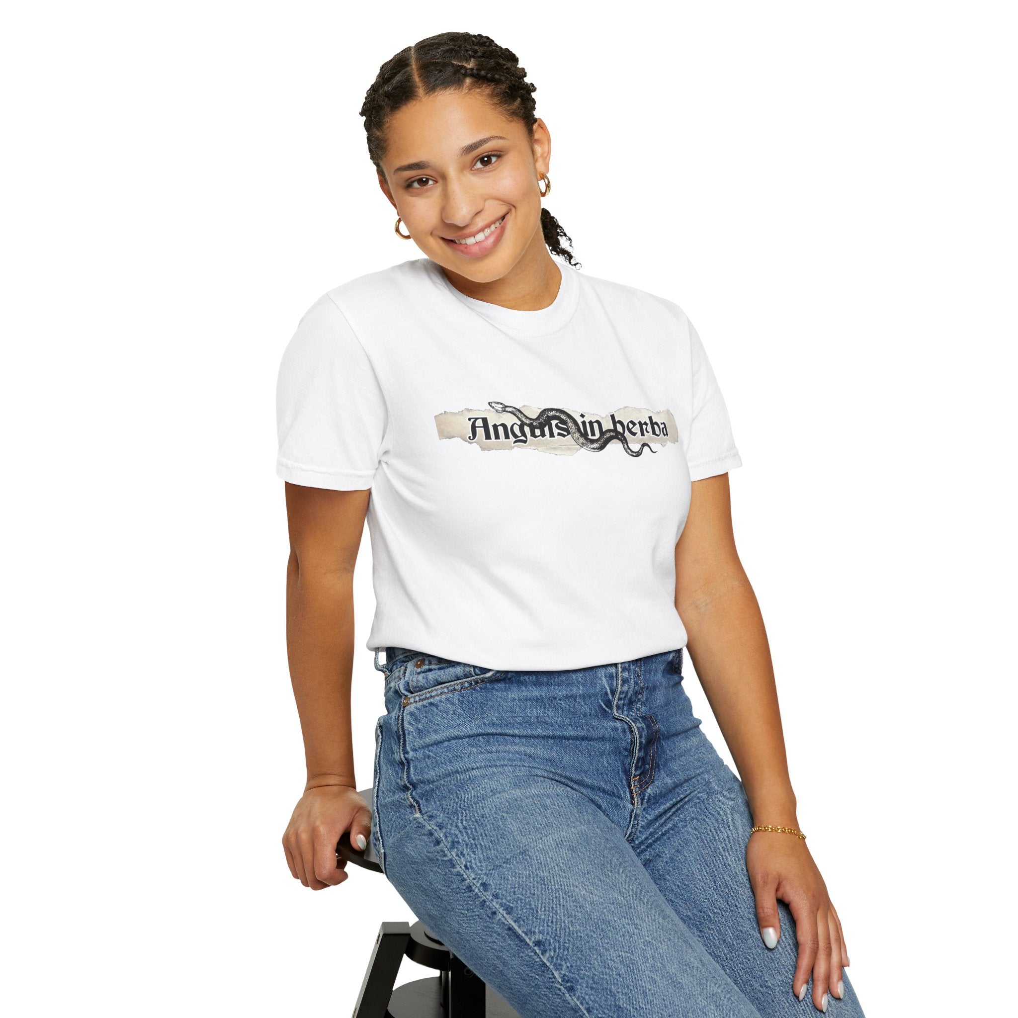Women's “Anguis in herba” – “A snake in the grass” (hidden danger) T-Shirt