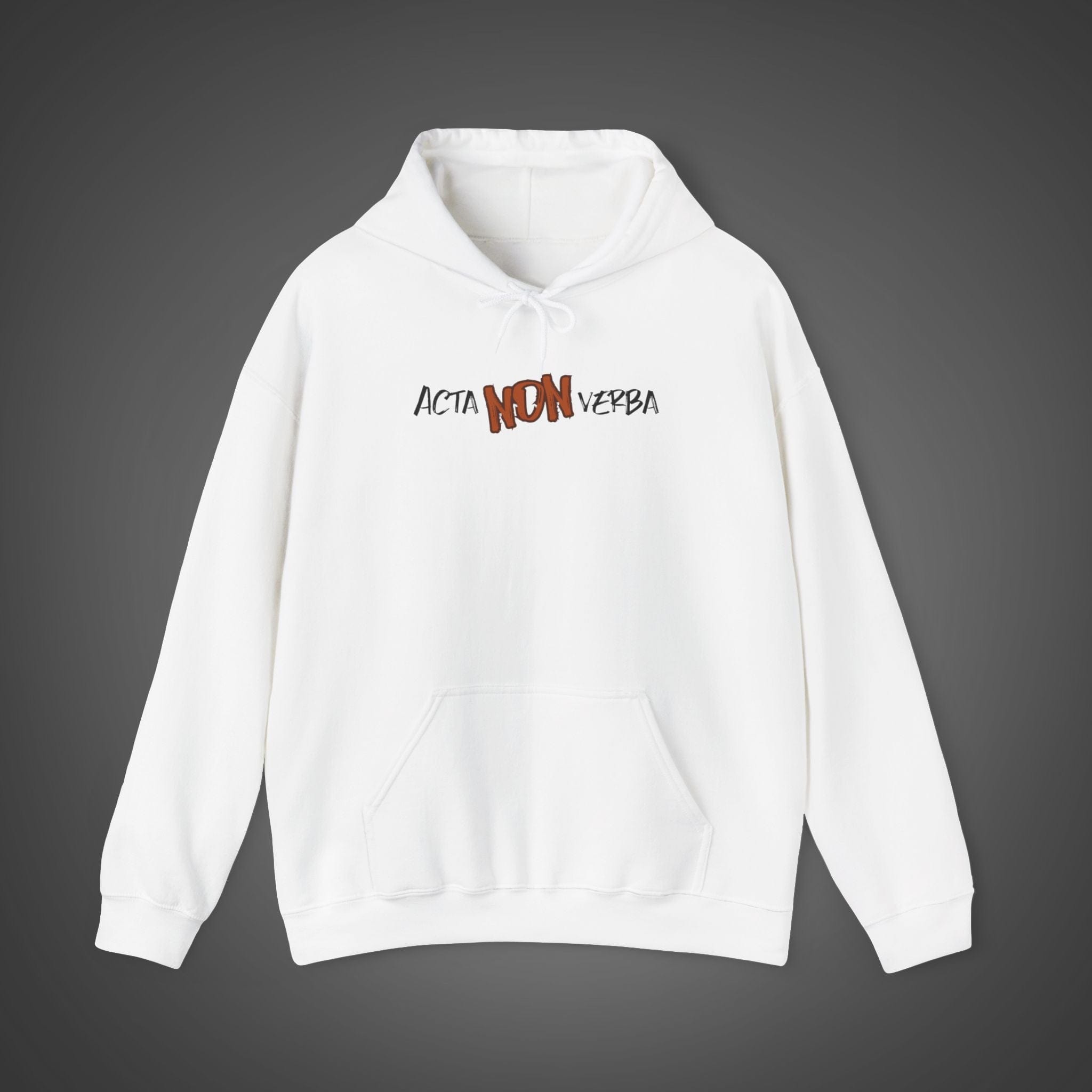 Men's "Acta non verba" - "Deeds, not words" Hoodie