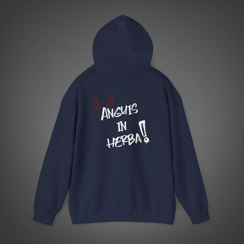 Men's "Anguis in herba" - "A snake in the grass"(hidden danger)  Hoodie