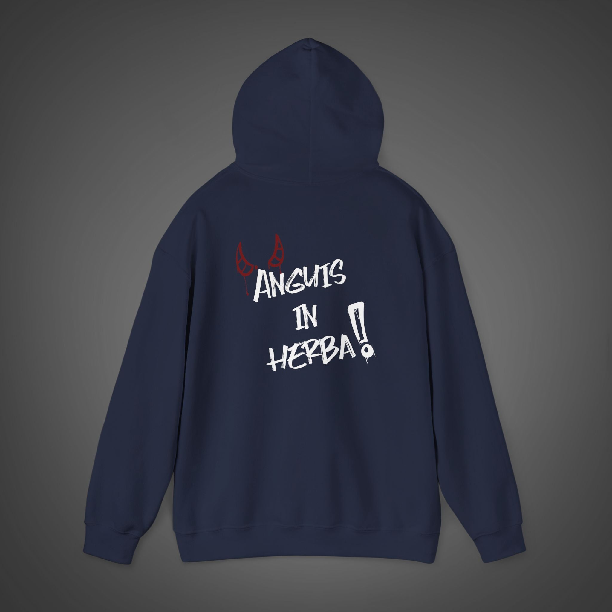 Men's "Anguis in herba" - "A snake in the grass"(hidden danger)  Hoodie