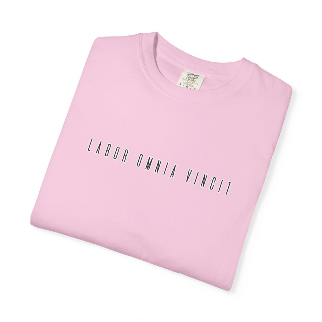 Women's T-Shirt "Labor omnia vincit" - "Work conquers all"
