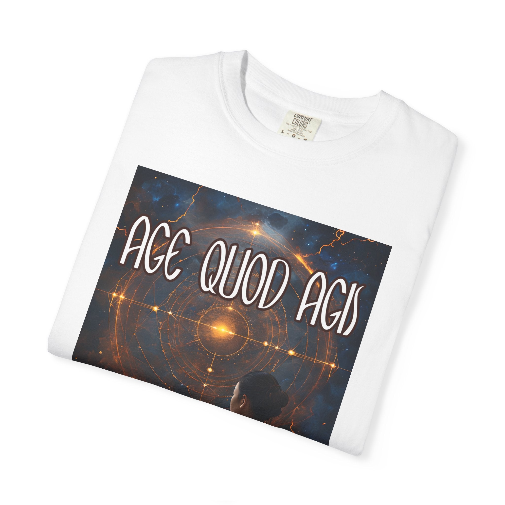 Women's "Age quod agis" - " Do what you are doing"(be present) T-shirt
