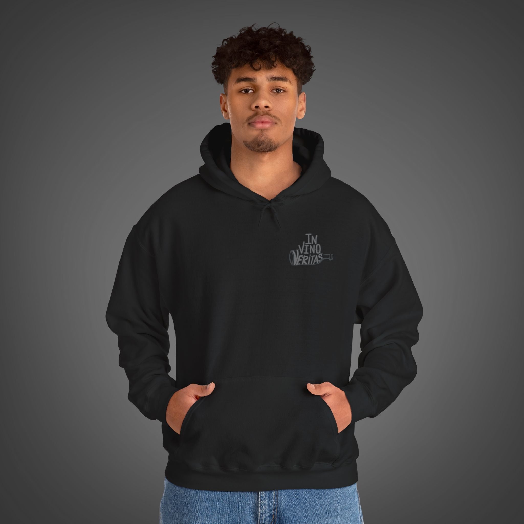 Men's "In vino veritas" - "In wine, truth" Hoodie