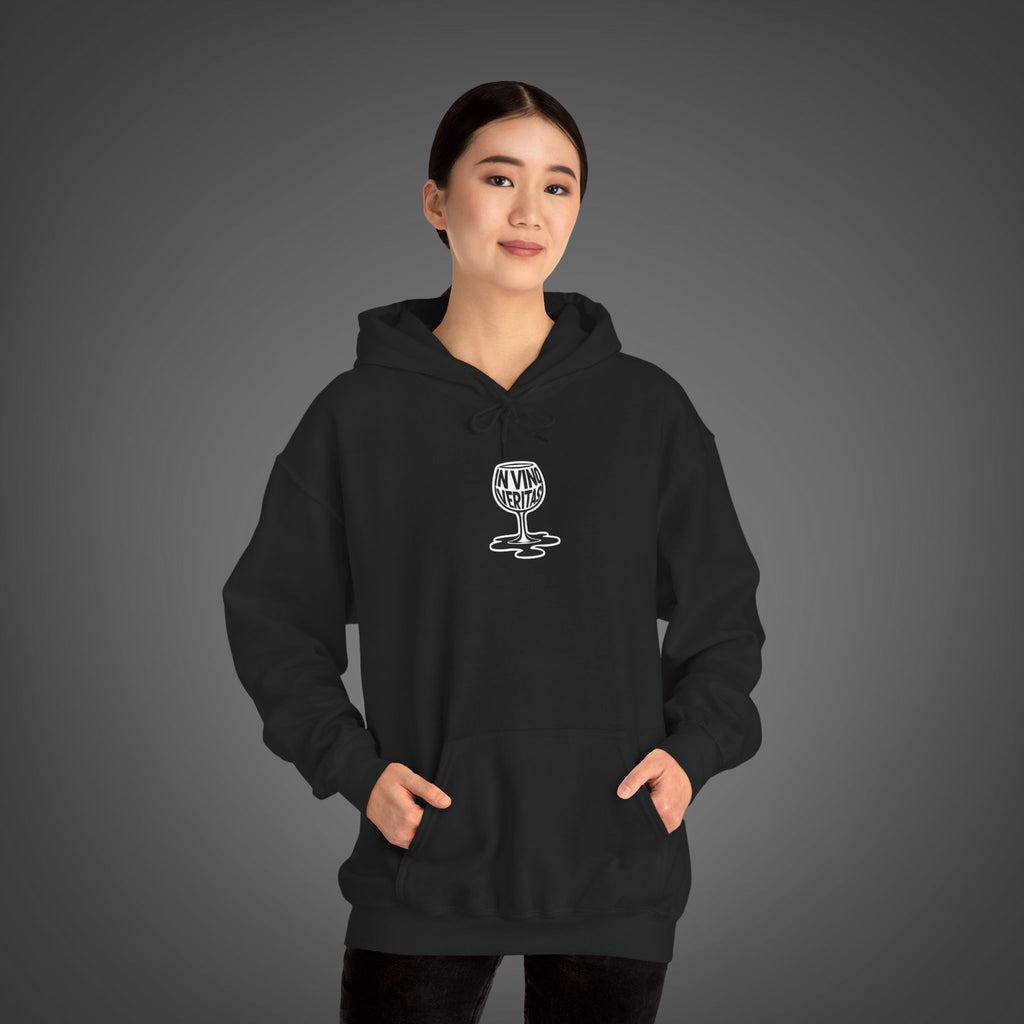 Women's "In vino veritas" - "In wine, truth" (Wine Glass) Hoodie