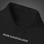 Men's "Filius albae gallinae" - "A child of the white hen" Hoodie
