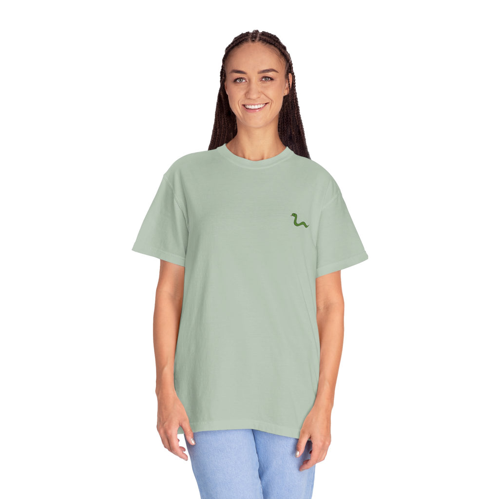 Women's "Anguis in herba" - "A snake in the grass"(hidden danger) T-shirt
