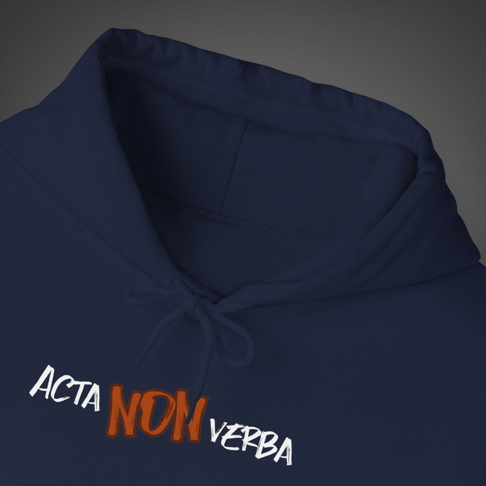 Men's "Acta non verba" - "Deeds, not words"  Hoodie