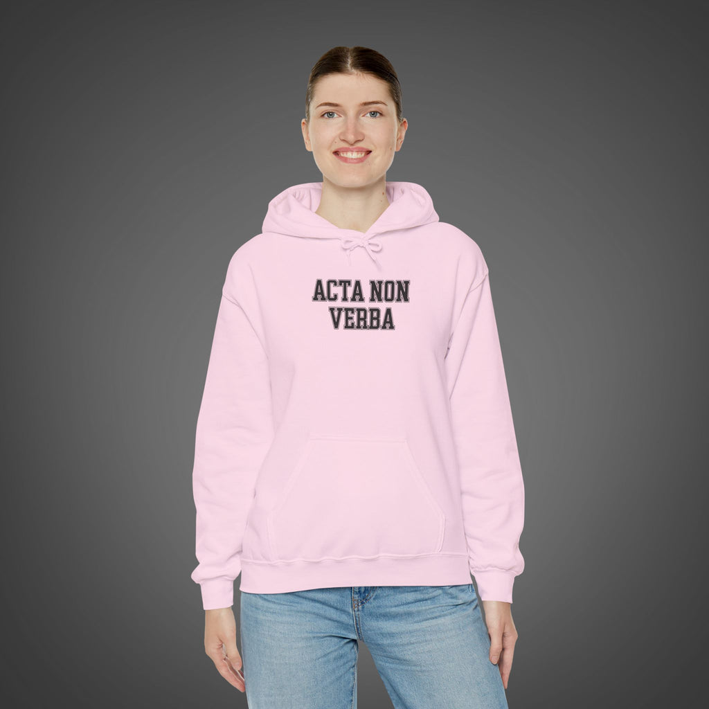 Women's "Acta non verba" - "Deeds, not words"  Hoodie