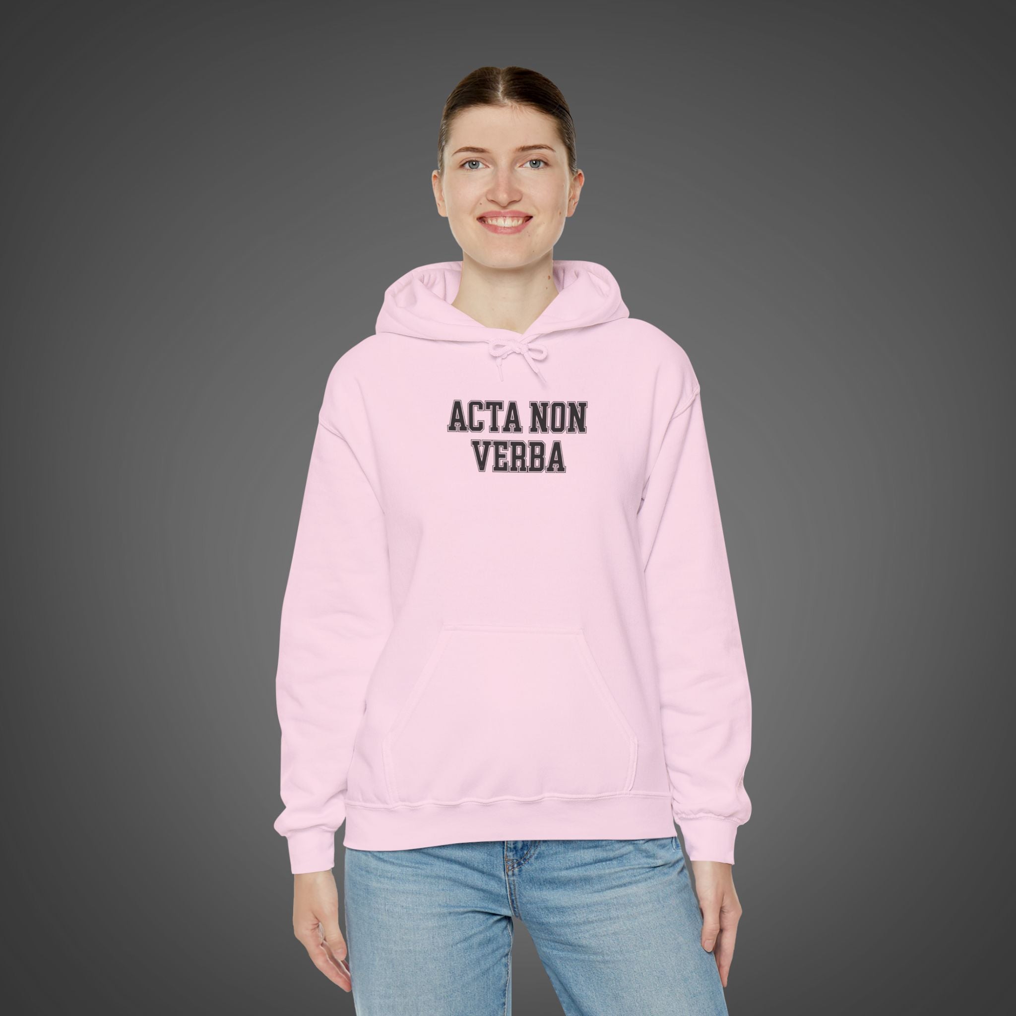 Women's "Acta non verba" - "Deeds, not words"  Hoodie