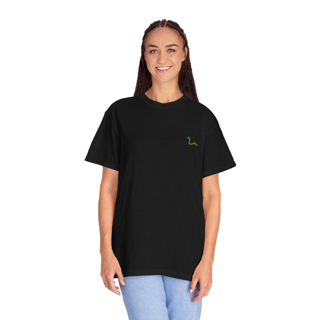 Women's "Anguis in herba" - "A snake in the grass"(hidden danger) T-shirt