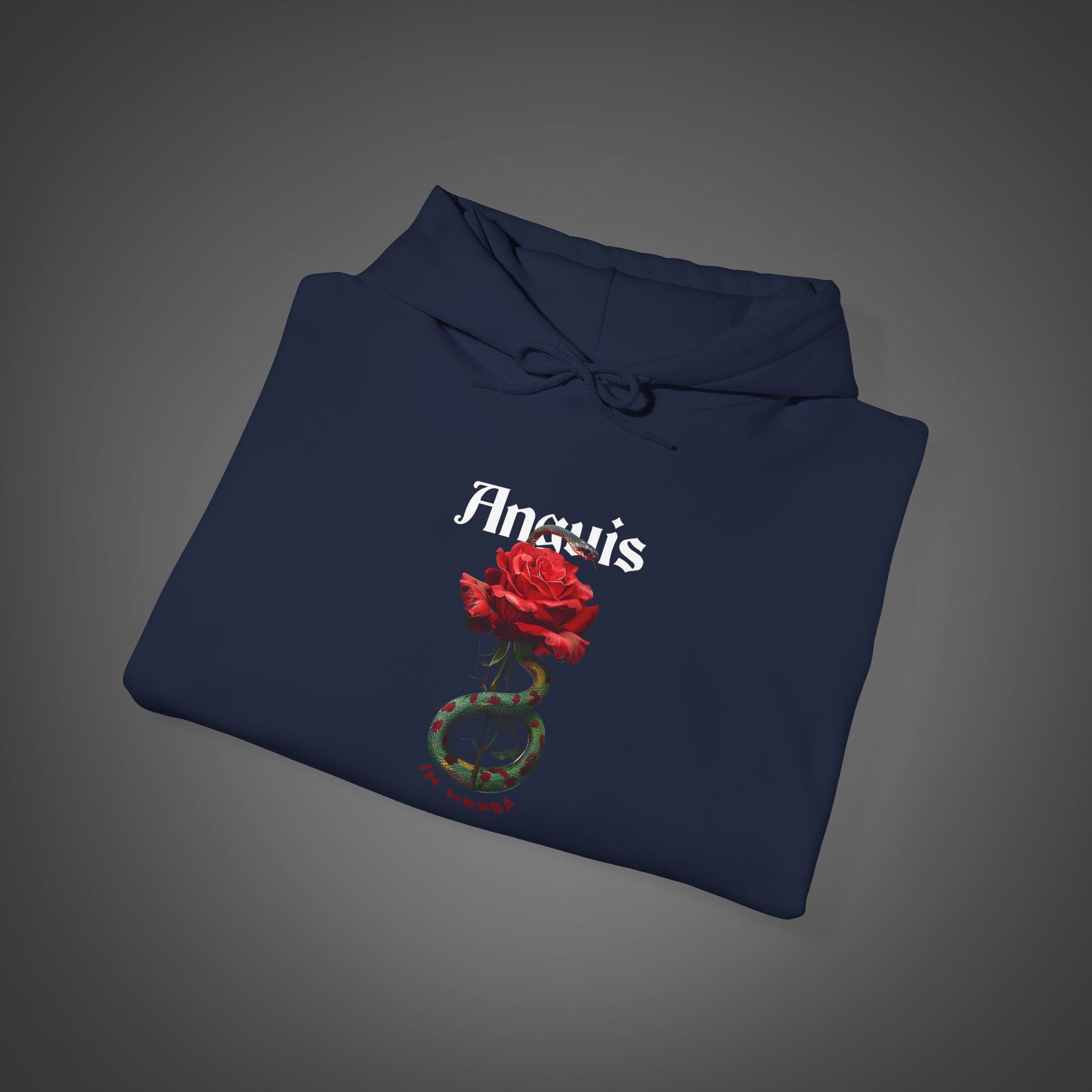 Men's "Anguis in herba" - "A snake in the grass"(hidden danger)  Hoodie