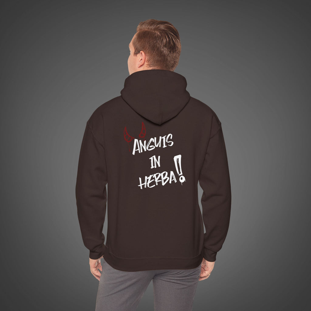 Men's "Anguis in herba" - "A snake in the grass"(hidden danger)  Hoodie