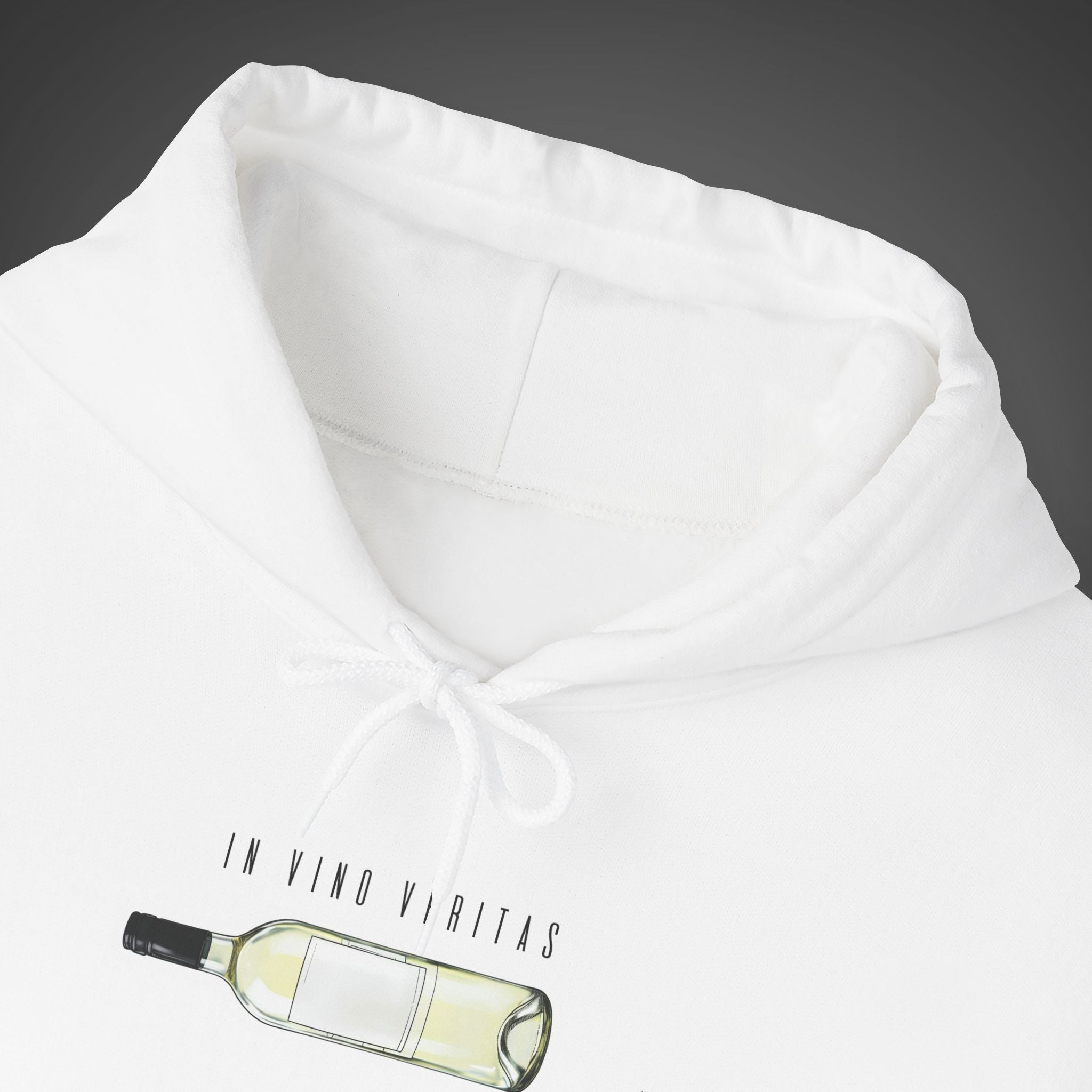 Women's "In vino veritas" - "In wine, truth" (Wine Bottle) Hoodie