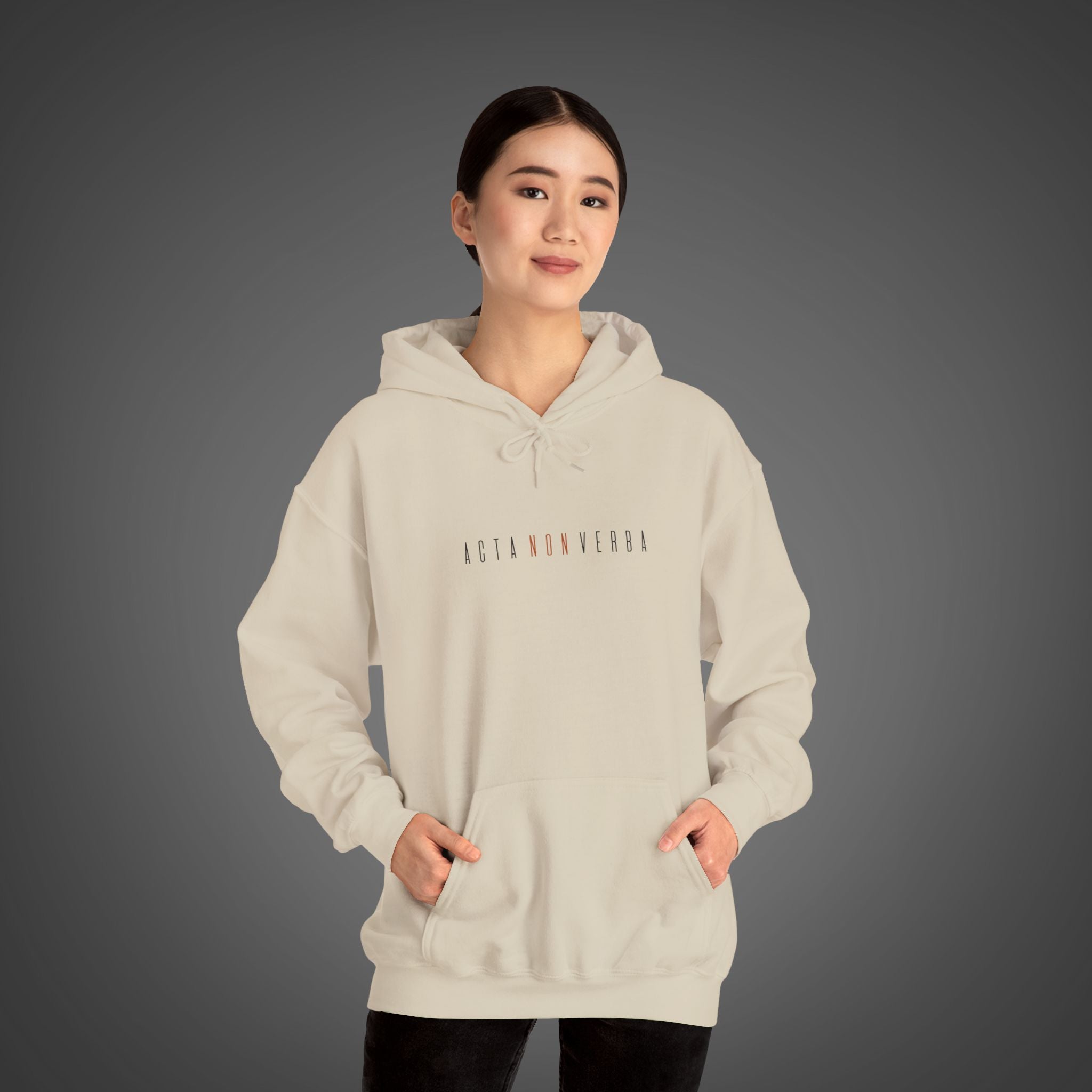 Women's "Acta non verba" - "Deeds, not words"  Hoodie