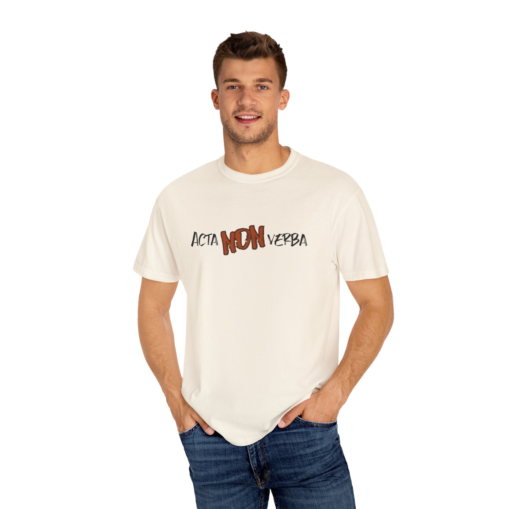 Men's"Acta non verba" - "Deeds, not words" T-shirt