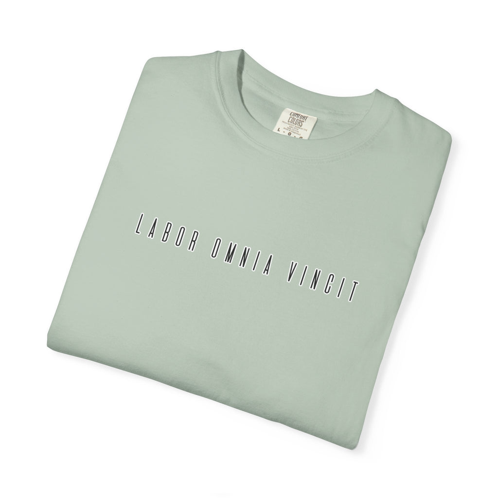 Women's T-Shirt "Labor omnia vincit" - "Work conquers all"