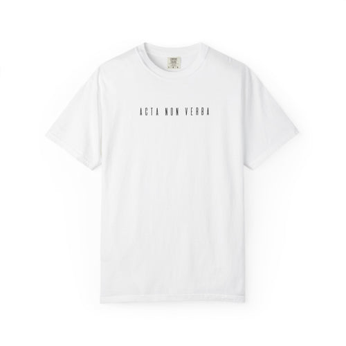 Men's "Acta non verba" - "Deeds, not words" T-shirt