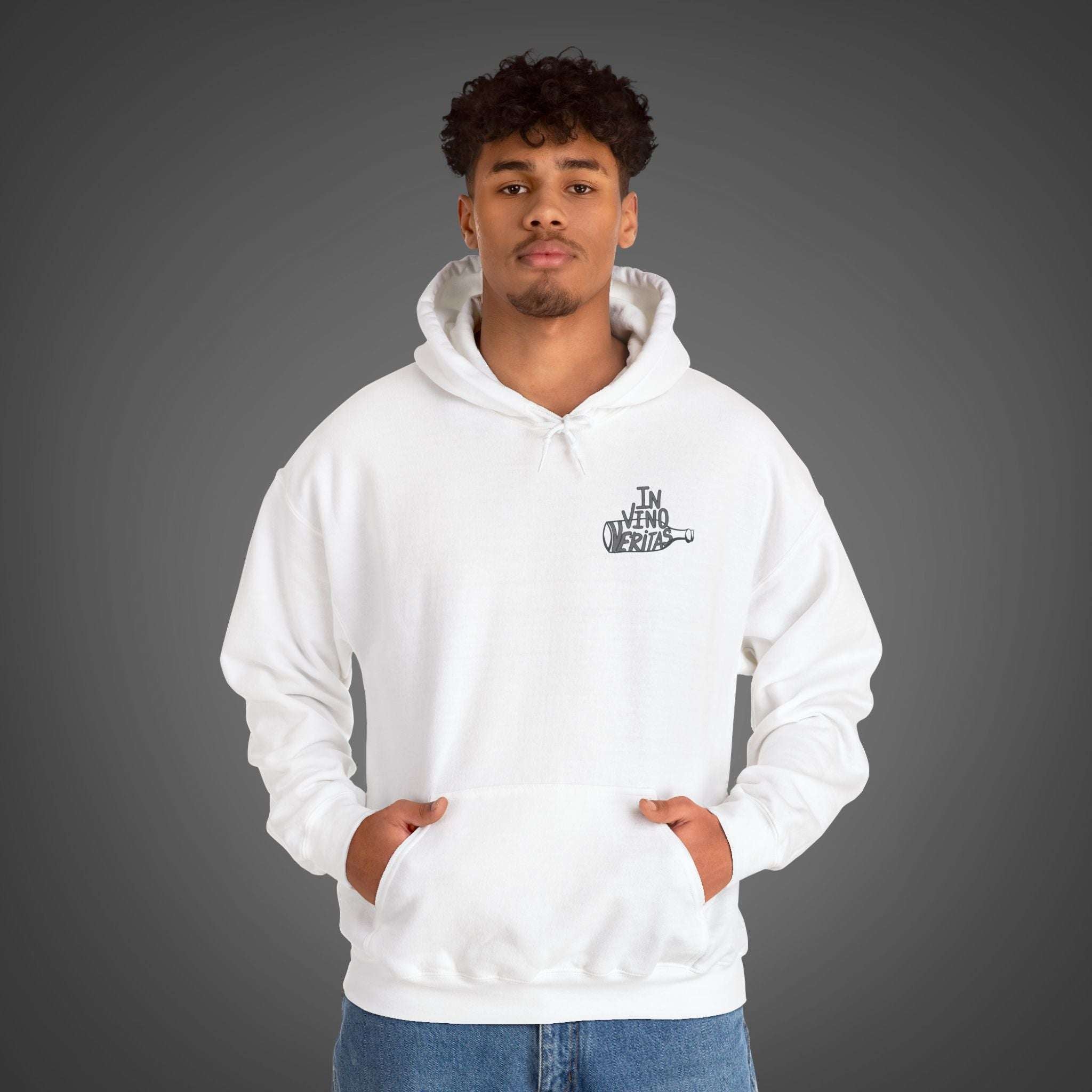 Men's "In vino veritas" - "In wine, truth" Hoodie