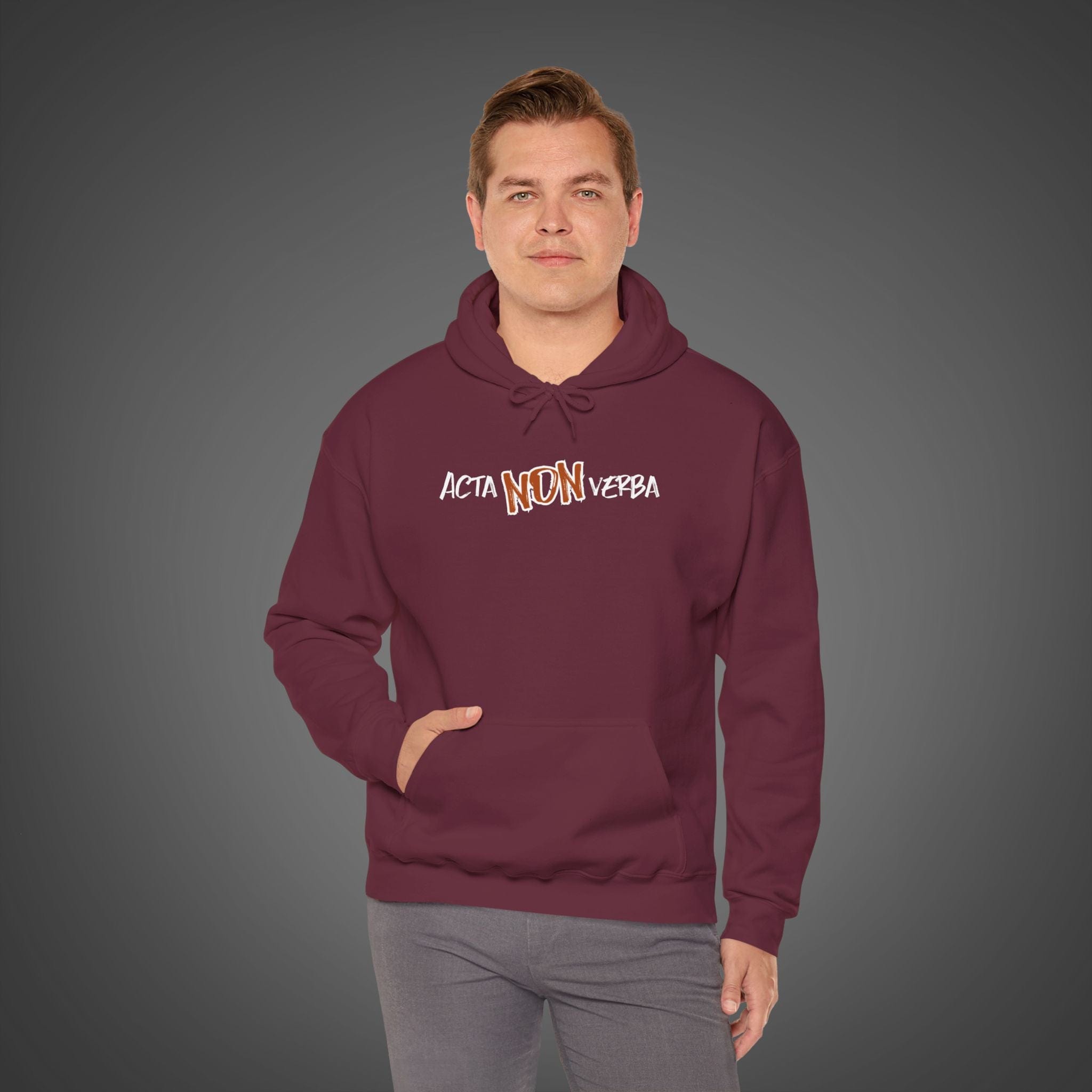 Men's "Acta non verba" - "Deeds, not words"  Hoodie