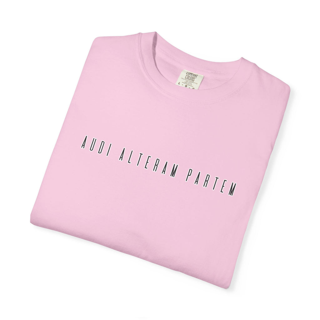 Women's "Audi alteram partem" - "Hear the other side" T-shirt