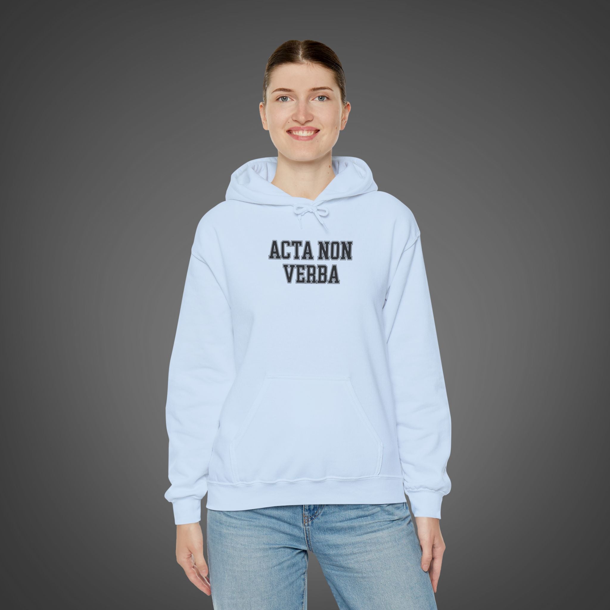 Women's "Acta non verba" - "Deeds, not words"  Hoodie