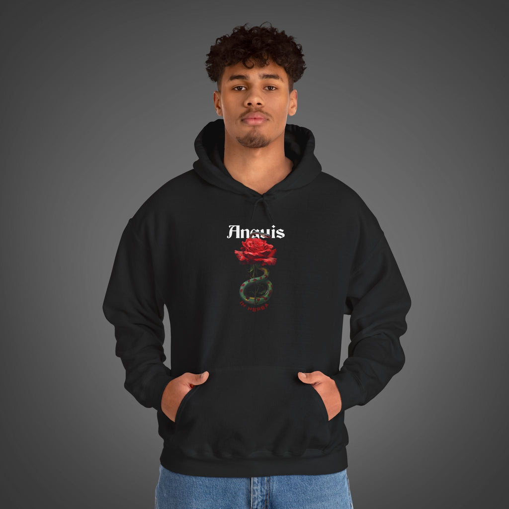 Men's "Anguis in herba" - "A snake in the grass"(hidden danger)  Hoodie
