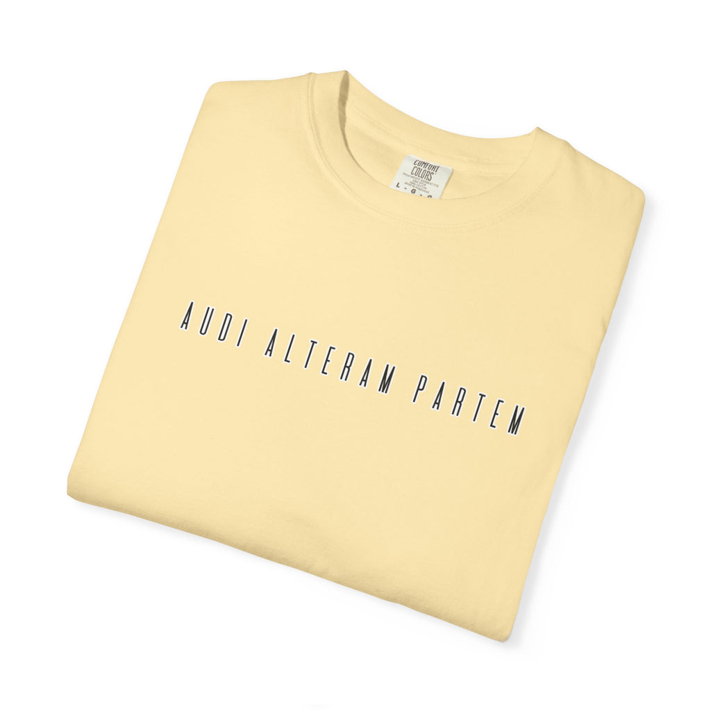 Women's "Audi alteram partem" - "Hear the other side" T-shirt