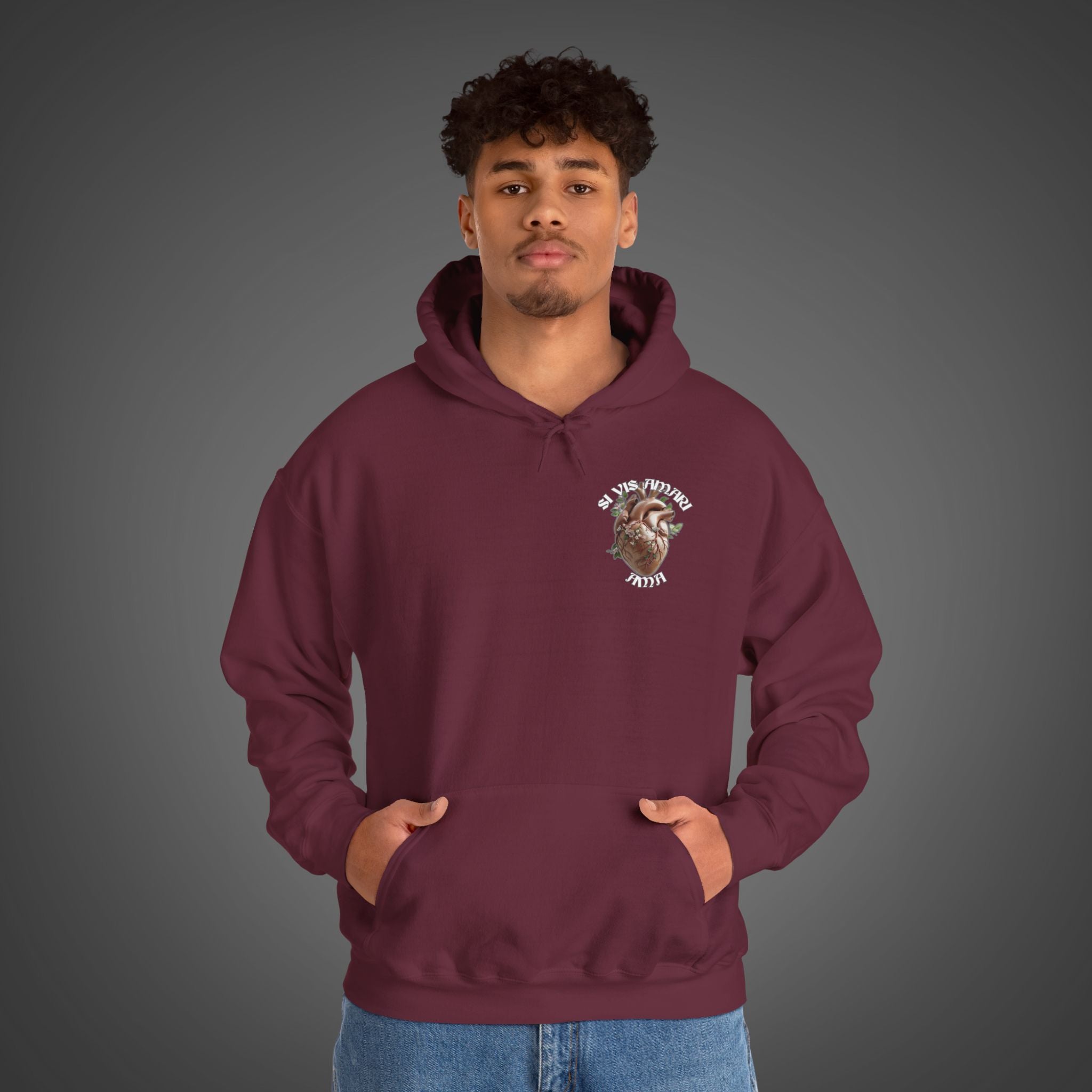 Men's "Si vis amari, ama" - "If you want to be loved, love" Hoodie