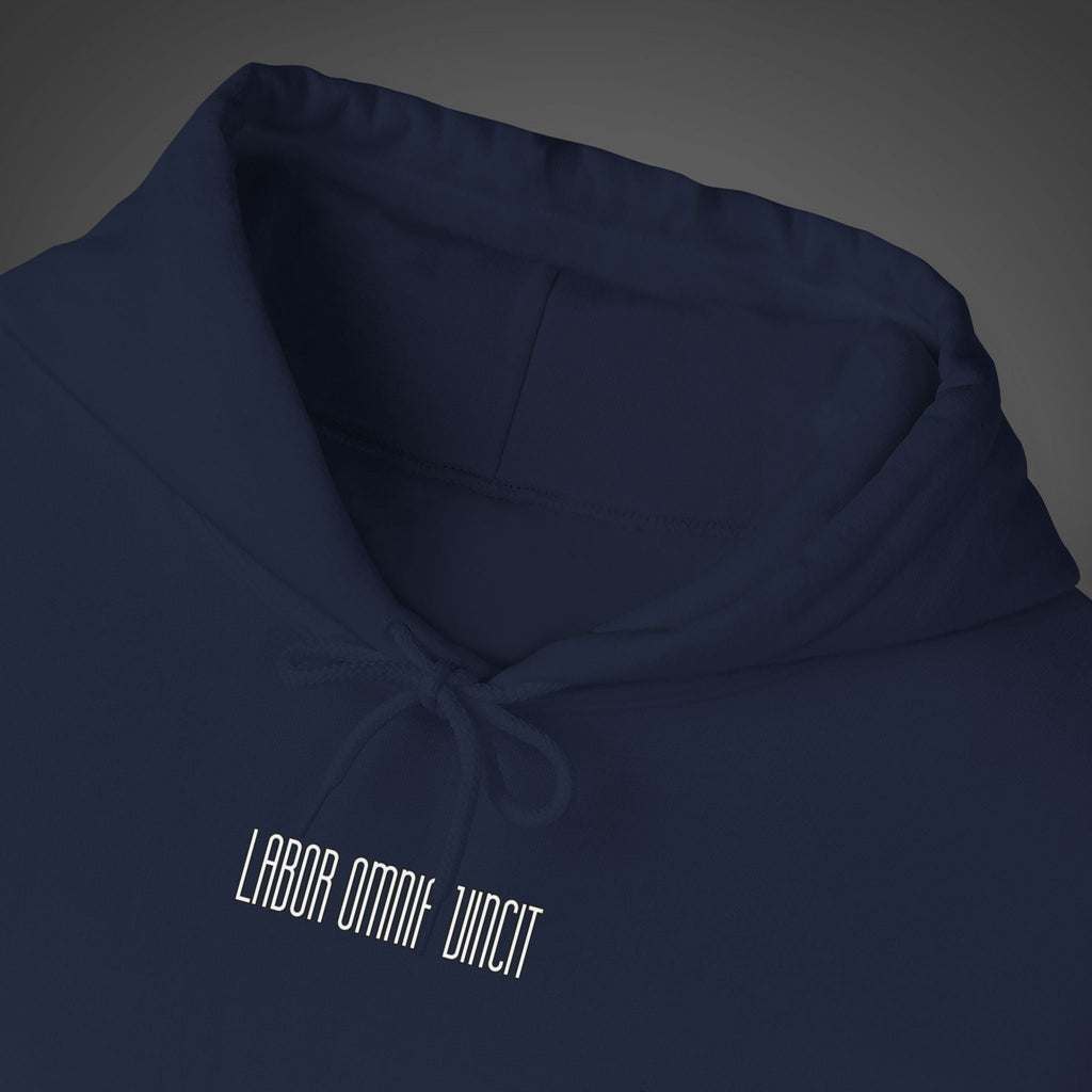 Men 's  "Labor Omnia Vincit " - "Work conquers all" Hoodie