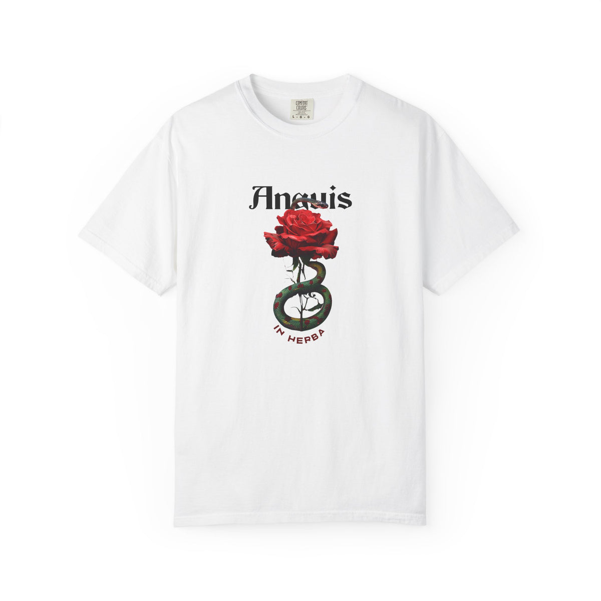 Men's Garment-Dyed "Anguis in herba" - "A snake in the grass" T-Shirt