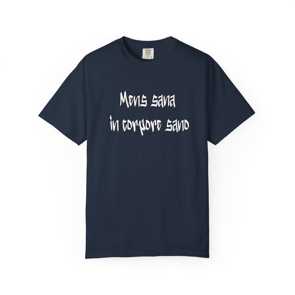 Men's "Mens sana in corpore sano" - "A healthy mind in a healthy body" T-shirt
