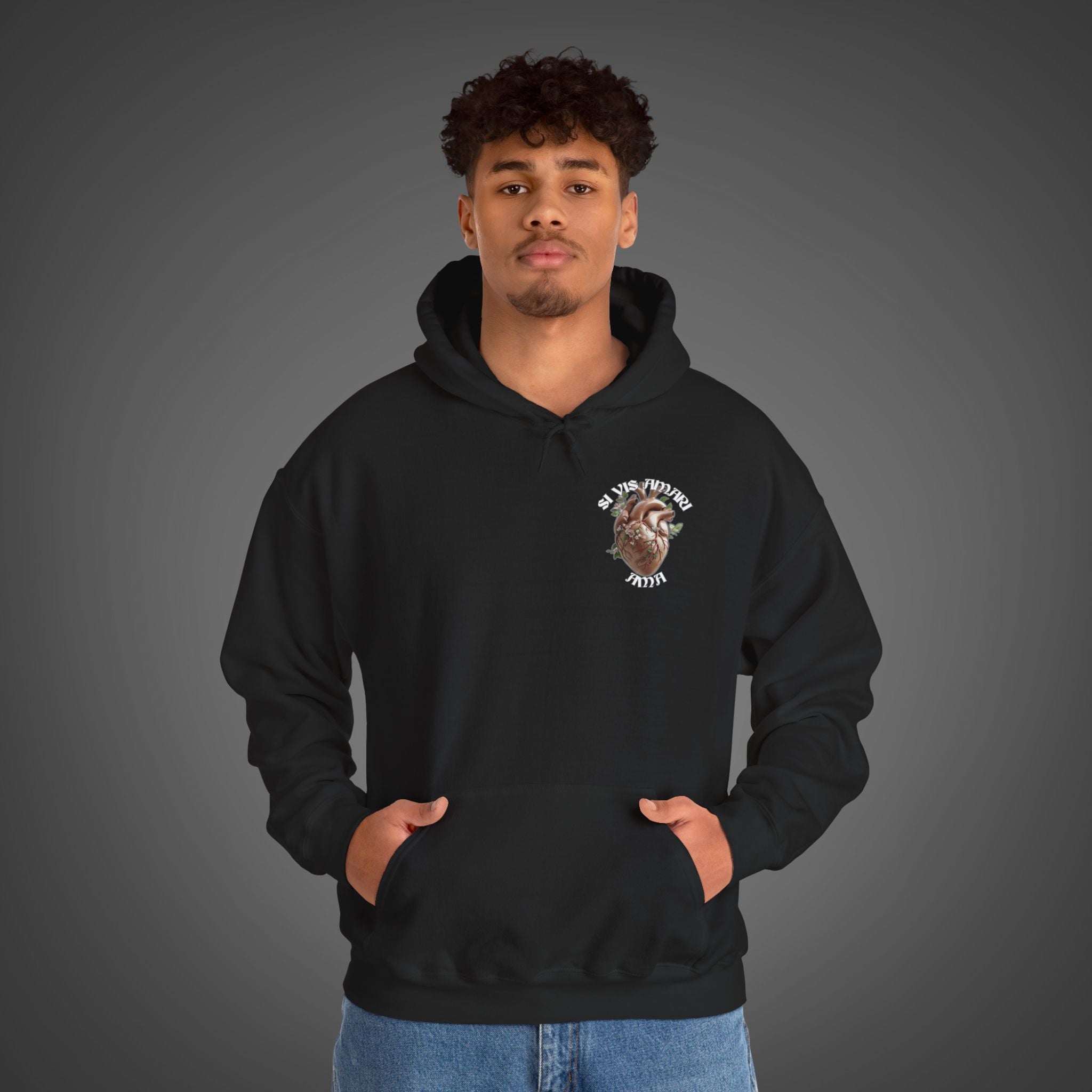 Men's "Si vis amari, ama" - "If you want to be loved, love" Hoodie
