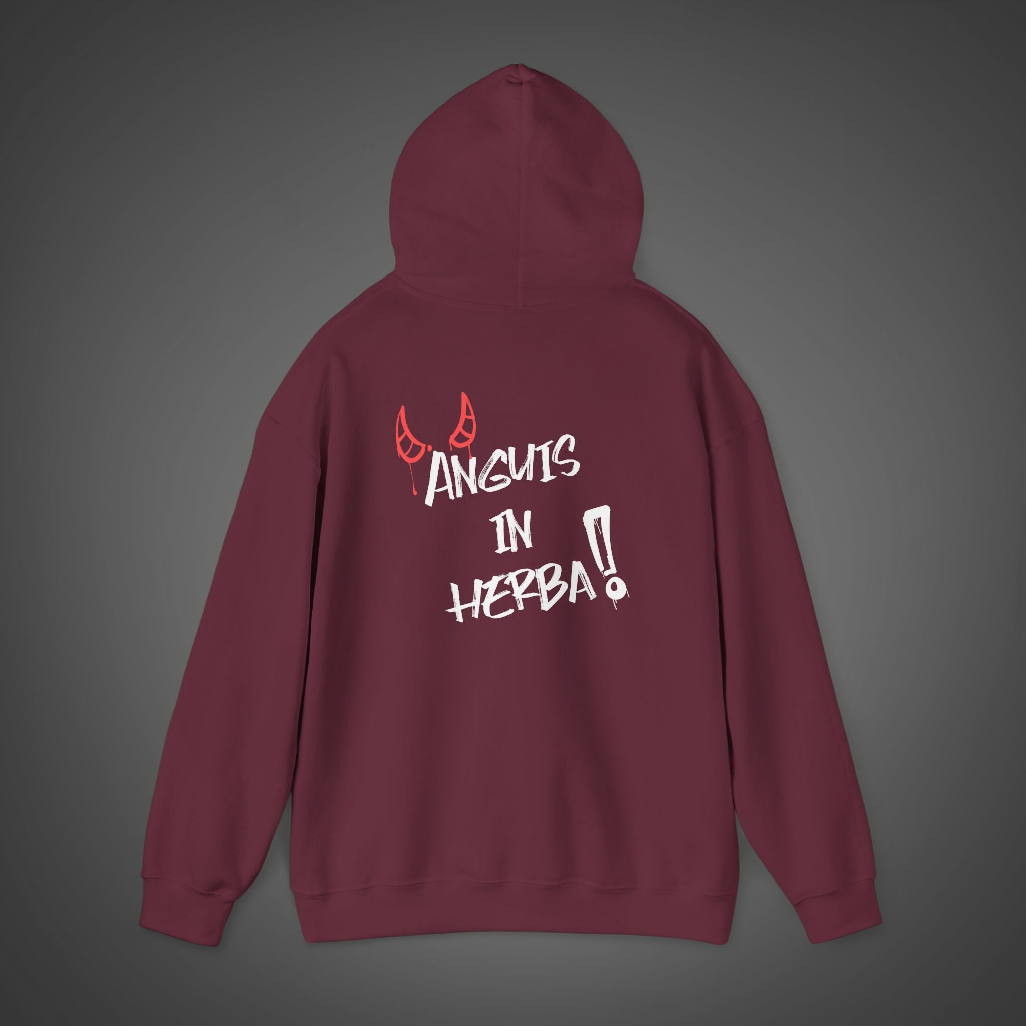 Men's "Anguis in herba" - "A snake in the grass"(hidden danger)  Hoodie