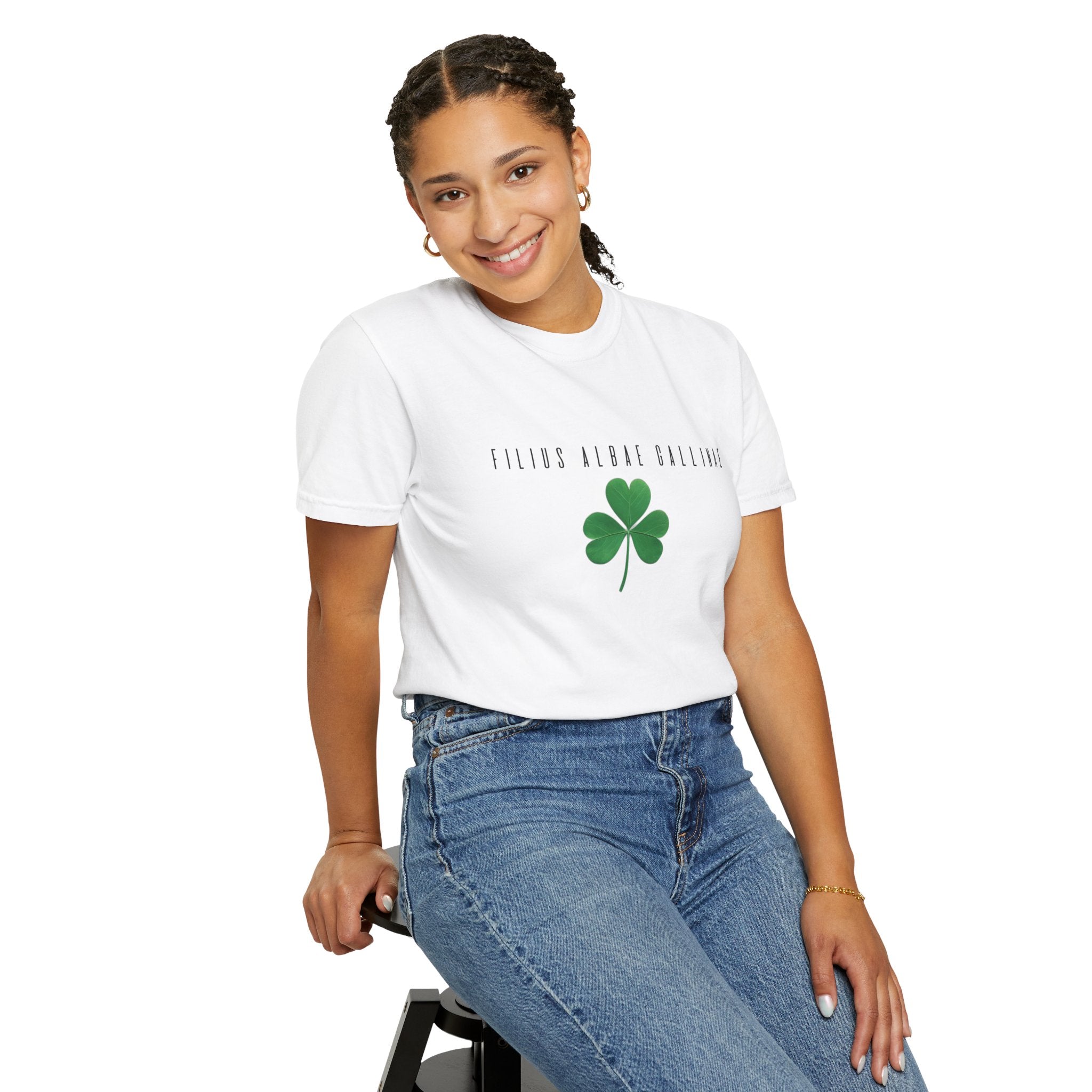 Women's "Filius albae gallinae" - "A child of the white hen" T-Shirt