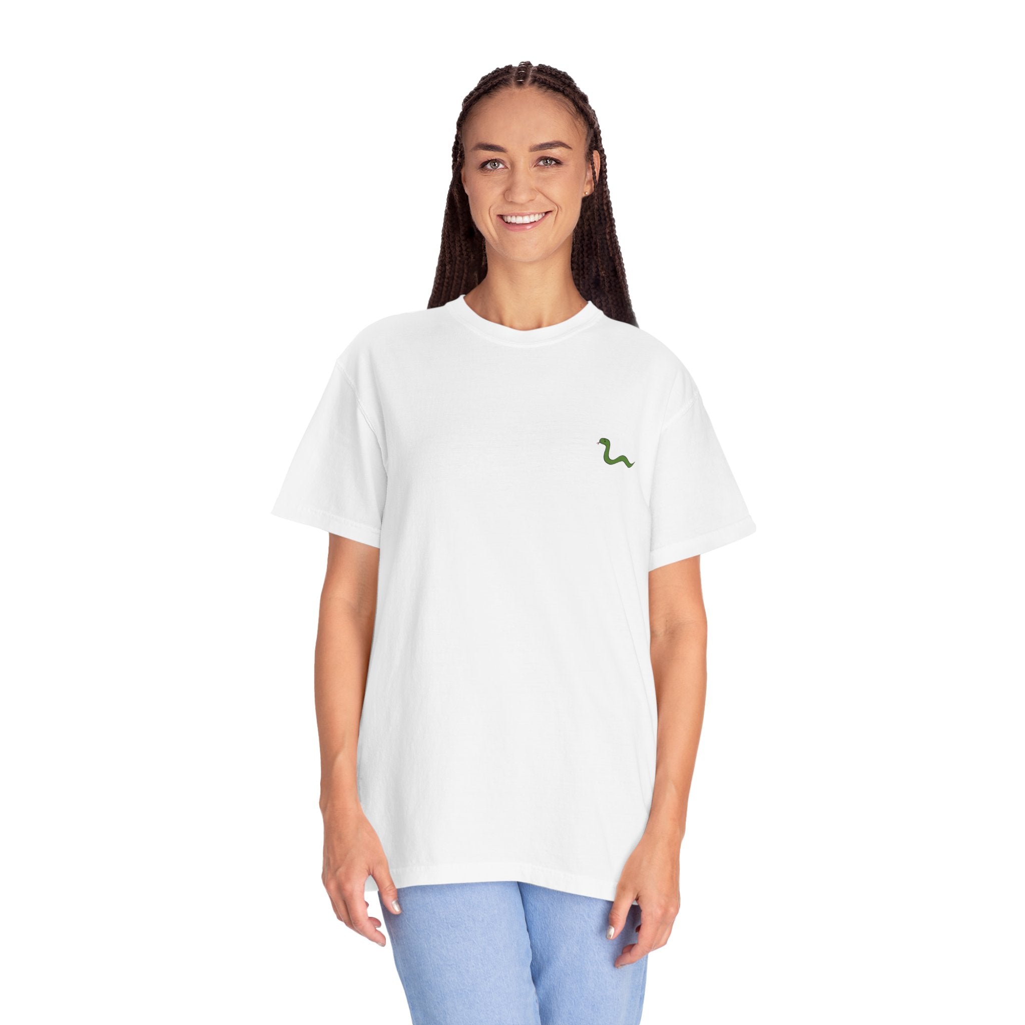 Women's "Anguis in herba" - "A snake in the grass"(hidden danger) T-shirt