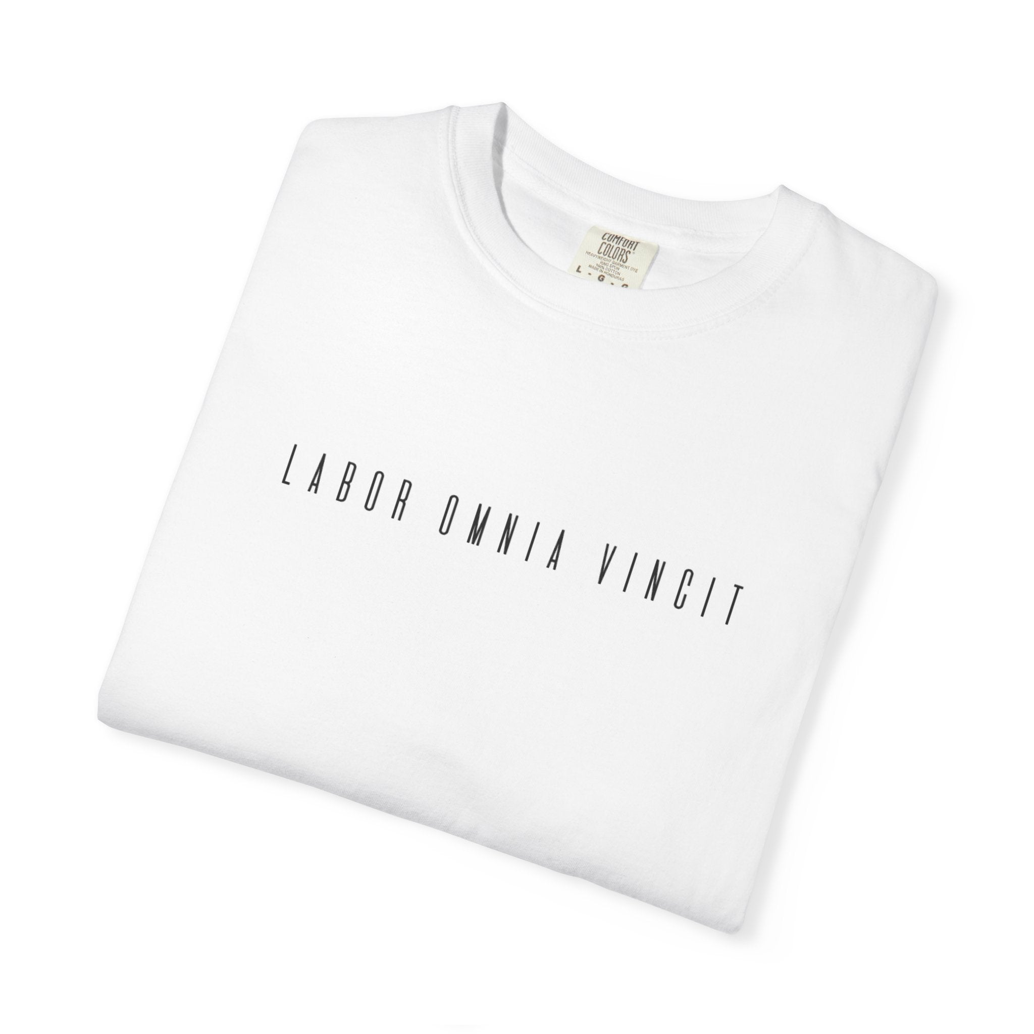Women's T-Shirt "Labor omnia vincit" - "Work conquers all"