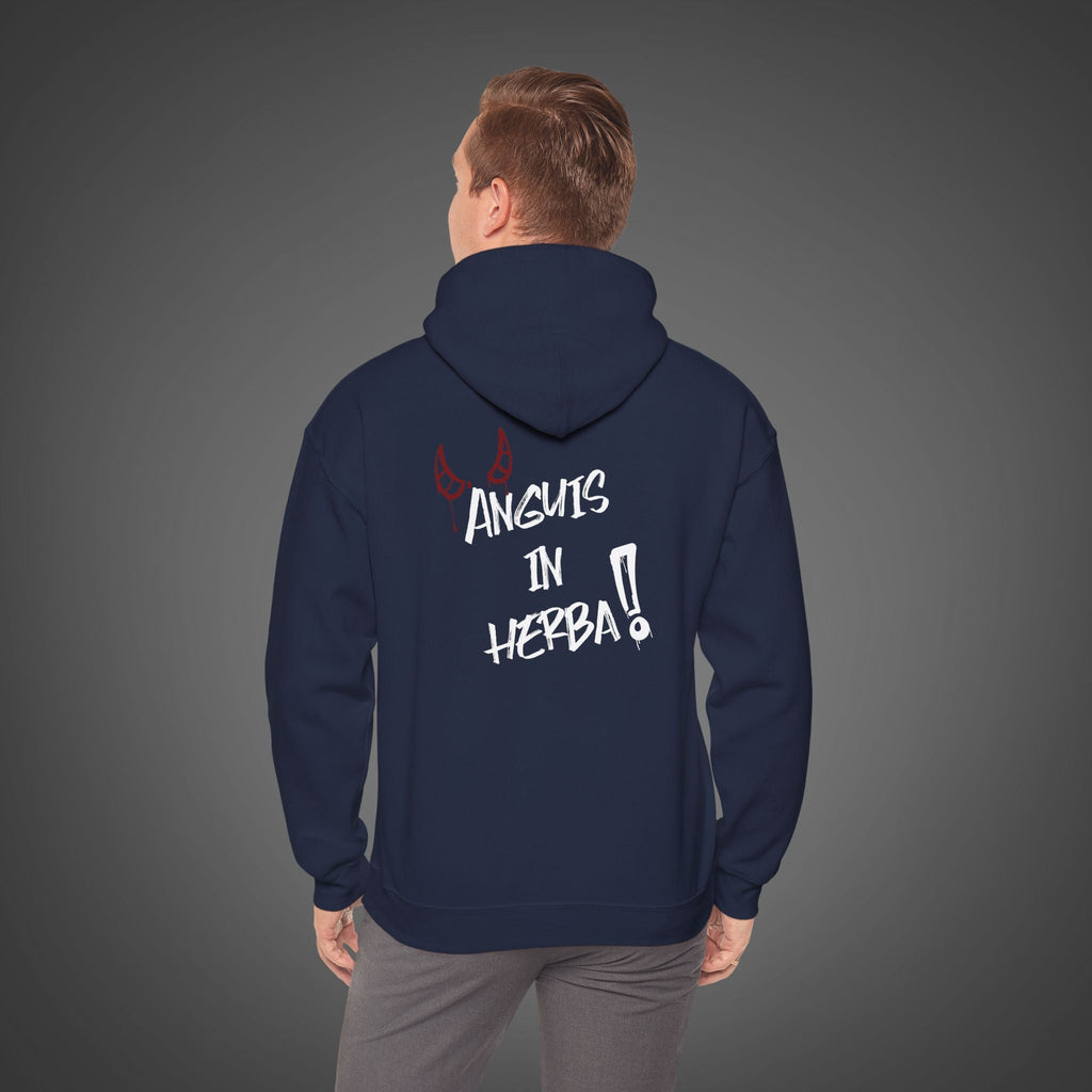 Men's "Anguis in herba" - "A snake in the grass"(hidden danger)  Hoodie