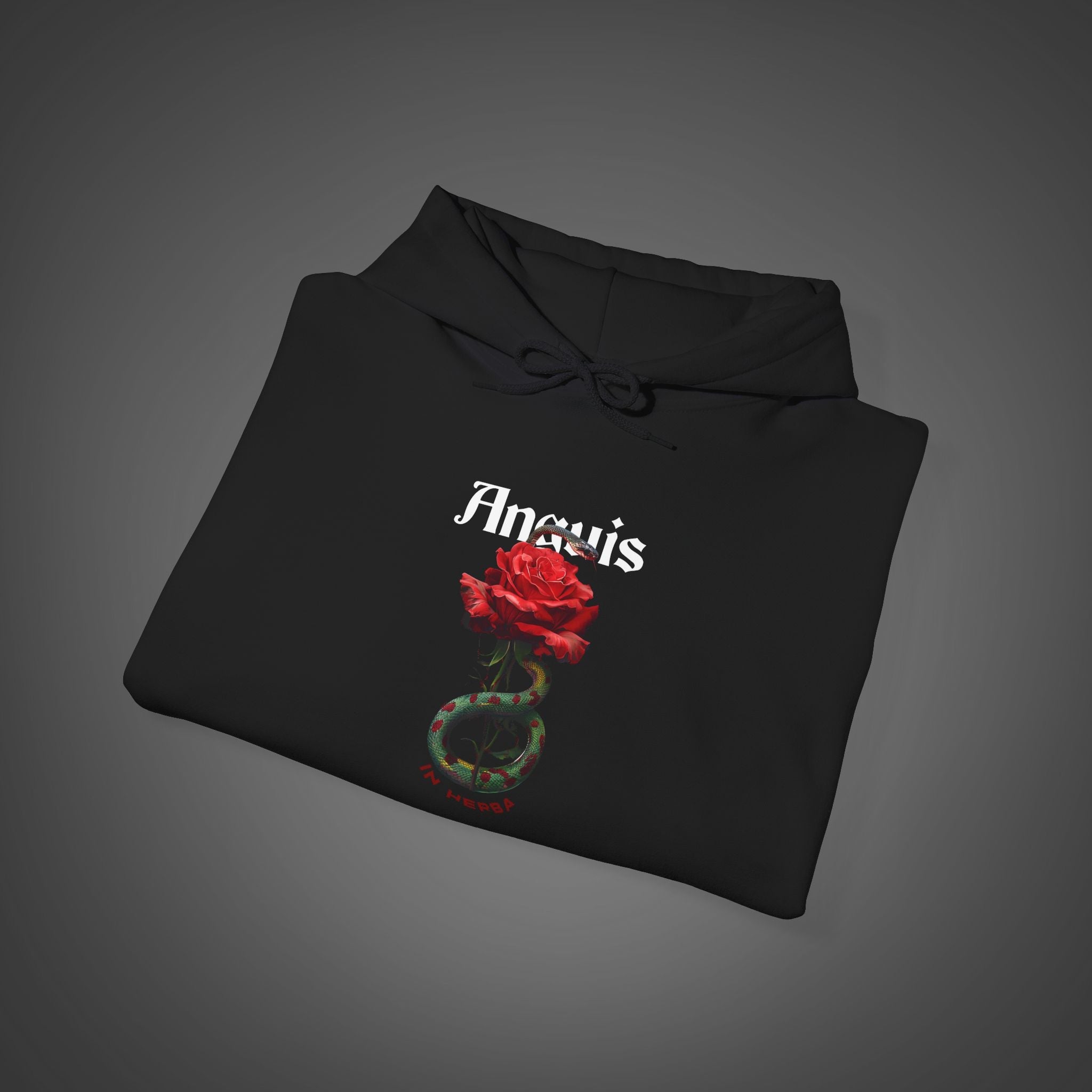 Men's "Anguis in herba" - "A snake in the grass"(hidden danger)  Hoodie
