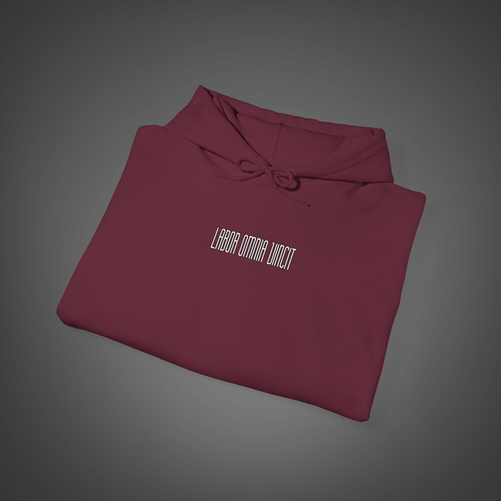 Men 's  "Labor Omnia Vincit " - "Work conquers all" Hoodie