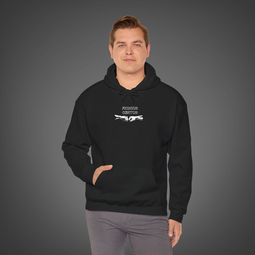 Men's "Amicus certus in re incerta cernitur - "A true friend is known in time of need" Hoodie