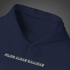 Men's "Filius albae gallinae" - "A child of the white hen" Hoodie