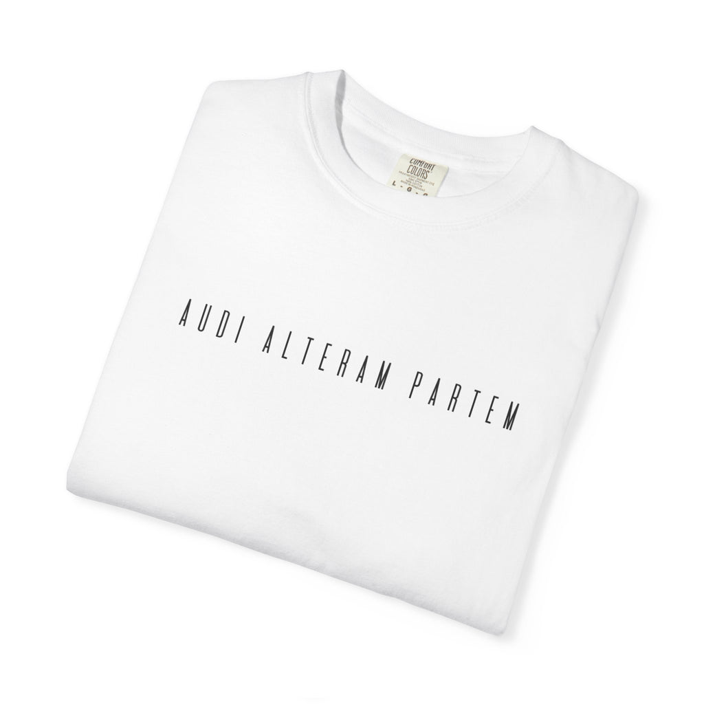 Women's "Audi alteram partem" - "Hear the other side" T-shirt
